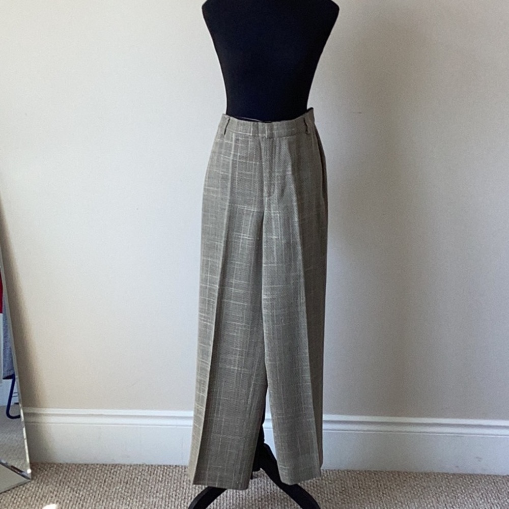 Linda Allard Ellen Tracy Tweed wide leg pant